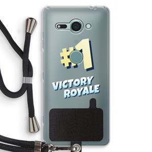 CaseCompany Victory Royale: Sony Xperia XZ2 Compact Transparant Hoesje met koord