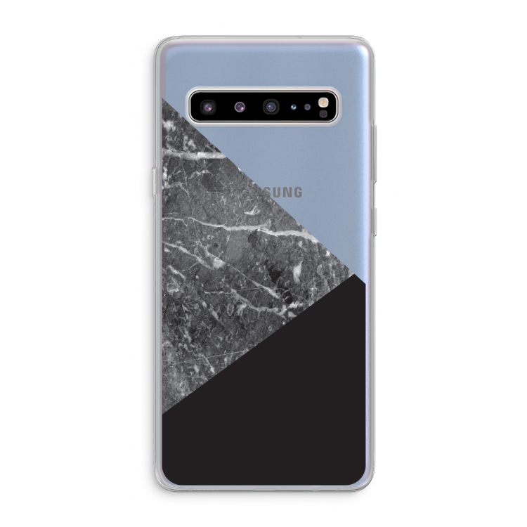 CaseCompany Combinatie marmer: Samsung Galaxy S10 5G Transparant Hoesje