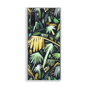 CaseCompany Tropical Palms Dark: Samsung Galaxy Note 10 Plus Transparant Hoesje