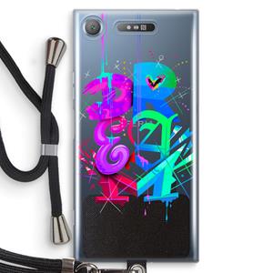 CaseCompany Dream: Sony Xperia XZ1 Transparant Hoesje met koord