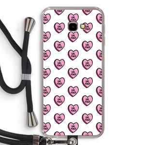 CaseCompany GIRL POWER: Samsung Galaxy J4 Plus Transparant Hoesje met koord
