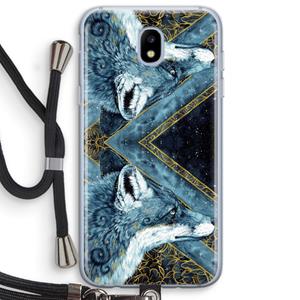 CaseCompany Golden Fox: Samsung Galaxy J5 (2017) Transparant Hoesje met koord