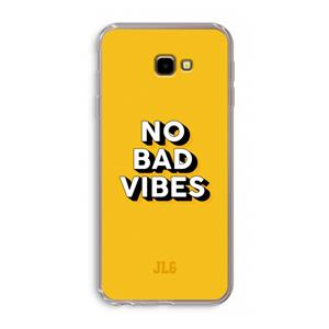 CaseCompany No Bad Vibes: Samsung Galaxy J4 Plus Transparant Hoesje