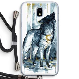 CaseCompany Bleeding Soul: Samsung Galaxy J5 (2017) Transparant Hoesje met koord