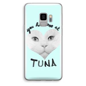 CaseCompany You had me at tuna: Samsung Galaxy S9 Transparant Hoesje