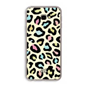 CaseCompany Leopard pattern: Samsung Galaxy J4 Plus Transparant Hoesje