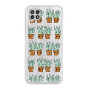 CaseCompany Sansevieria: Samsung Galaxy A22 4G Transparant Hoesje