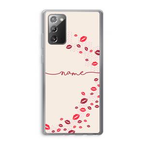 CaseCompany Kusjes: Samsung Galaxy Note 20 / Note 20 5G Transparant Hoesje