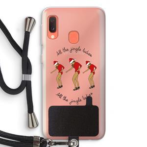CaseCompany Jingle Ladies: Samsung Galaxy A20e Transparant Hoesje met koord