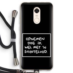 CaseCompany Schotelvod: Xiaomi Redmi 5 Transparant Hoesje met koord