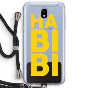 CaseCompany Habibi Majorelle : Samsung Galaxy J5 (2017) Transparant Hoesje met koord
