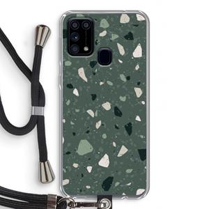 CaseCompany Terrazzo N°19: Samsung Galaxy M31 Transparant Hoesje met koord