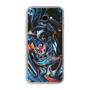 CaseCompany Black Unicorn: Samsung Galaxy J4 Plus Transparant Hoesje