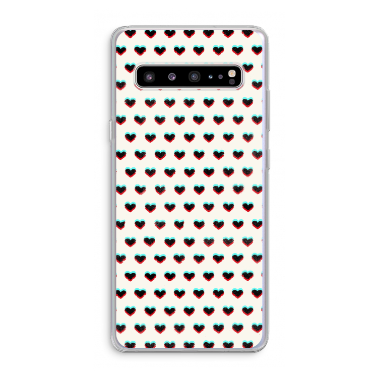 CaseCompany Hartjes: Samsung Galaxy S10 5G Transparant Hoesje