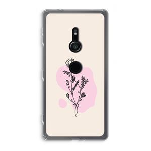 CaseCompany Roses are red: Sony Xperia XZ2 Transparant Hoesje