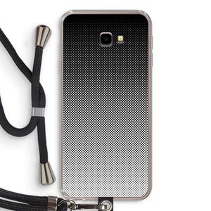CaseCompany Musketon Halftone: Samsung Galaxy J4 Plus Transparant Hoesje met koord