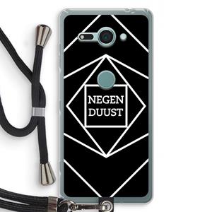 CaseCompany Negenduust geometrisch: Sony Xperia XZ2 Compact Transparant Hoesje met koord
