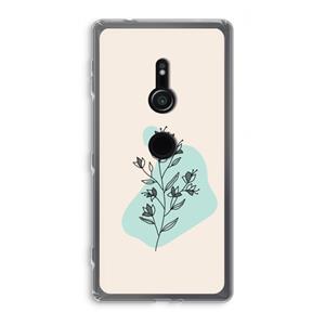 CaseCompany Violets are blue: Sony Xperia XZ2 Transparant Hoesje