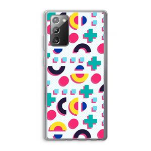 CaseCompany 8-bit N°2: Samsung Galaxy Note 20 / Note 20 5G Transparant Hoesje