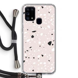 CaseCompany Terrazzo N°20: Samsung Galaxy M31 Transparant Hoesje met koord