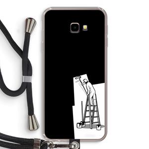 CaseCompany Musketon Painter: Samsung Galaxy J4 Plus Transparant Hoesje met koord