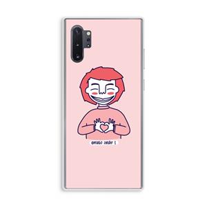 CaseCompany Hartje: Samsung Galaxy Note 10 Plus Transparant Hoesje