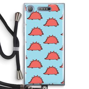 CaseCompany Dinosawrr: Sony Xperia XZ1 Transparant Hoesje met koord