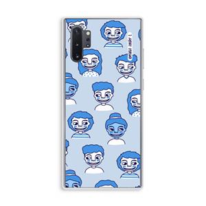 CaseCompany Gezichtjes: Samsung Galaxy Note 10 Plus Transparant Hoesje