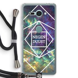 CaseCompany Negenduust ruimte: Sony Xperia XZ2 Compact Transparant Hoesje met koord