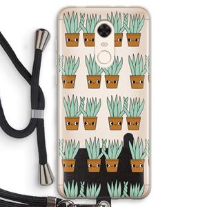CaseCompany Sansevieria: Xiaomi Redmi 5 Transparant Hoesje met koord