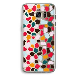 CaseCompany Colored Giraffe: Samsung Galaxy S7 Edge Transparant Hoesje