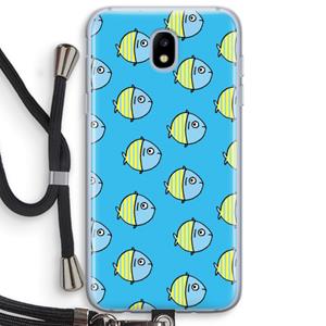 CaseCompany Visjes: Samsung Galaxy J5 (2017) Transparant Hoesje met koord