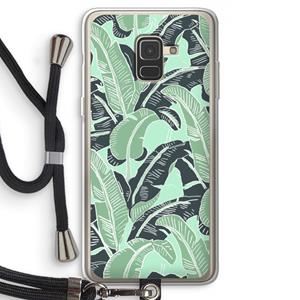 CaseCompany This Sh*t Is Bananas: Samsung Galaxy A8 (2018) Transparant Hoesje met koord
