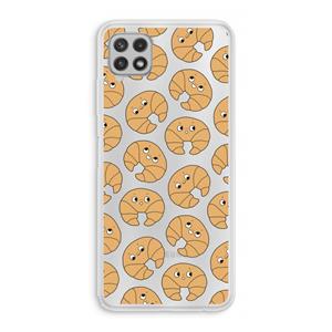 CaseCompany Croissant: Samsung Galaxy A22 4G Transparant Hoesje