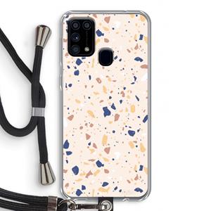 CaseCompany Terrazzo N°23: Samsung Galaxy M31 Transparant Hoesje met koord