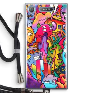 CaseCompany Dreams: Sony Xperia XZ1 Transparant Hoesje met koord