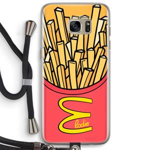 CaseCompany McElodie: Samsung Galaxy S7 Edge Transparant Hoesje met koord