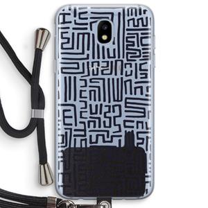 CaseCompany Moroccan Print: Samsung Galaxy J5 (2017) Transparant Hoesje met koord