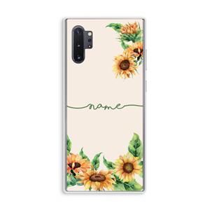CaseCompany Zonnebloemen: Samsung Galaxy Note 10 Plus Transparant Hoesje