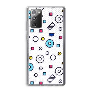 CaseCompany 8-bit N°9: Samsung Galaxy Note 20 / Note 20 5G Transparant Hoesje