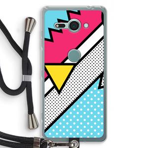 CaseCompany Pop Art #3: Sony Xperia XZ2 Compact Transparant Hoesje met koord