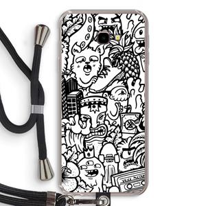 CaseCompany Vexx Mixtape #2: Samsung Galaxy J4 Plus Transparant Hoesje met koord