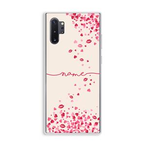 CaseCompany Hartjes en kusjes: Samsung Galaxy Note 10 Plus Transparant Hoesje