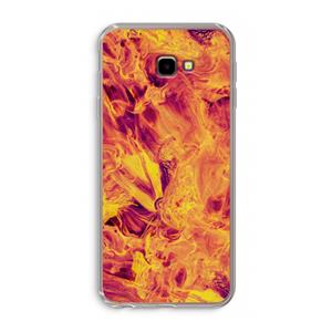 CaseCompany Eternal Fire: Samsung Galaxy J4 Plus Transparant Hoesje
