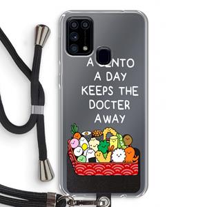 CaseCompany Bento a day: Samsung Galaxy M31 Transparant Hoesje met koord