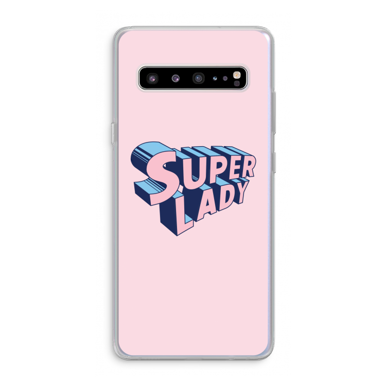 CaseCompany Superlady: Samsung Galaxy S10 5G Transparant Hoesje
