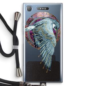 CaseCompany Golden Falcon: Sony Xperia XZ1 Transparant Hoesje met koord