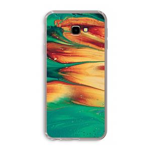 CaseCompany Green Inferno: Samsung Galaxy J4 Plus Transparant Hoesje