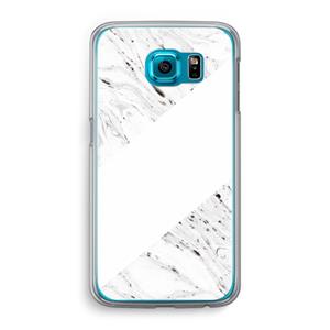 CaseCompany Biggest stripe: Samsung Galaxy S6 Transparant Hoesje