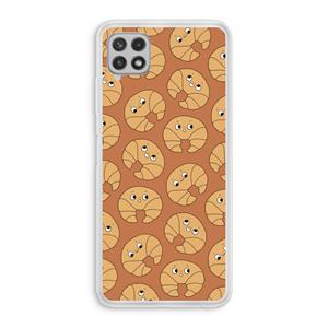 CaseCompany Croissant: Samsung Galaxy A22 4G Transparant Hoesje
